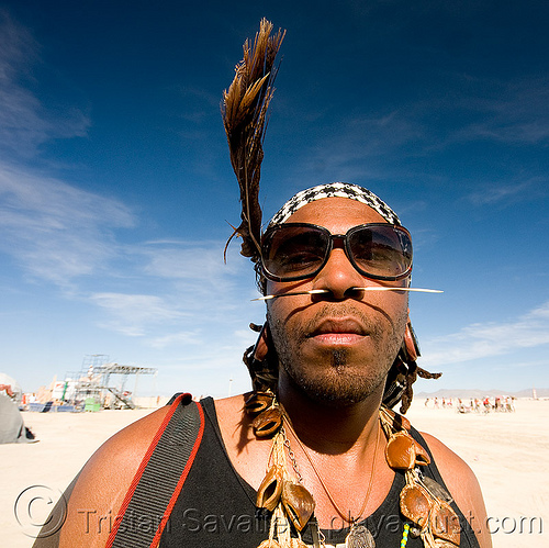 Tribal burner - Osunlade - burning man 2008