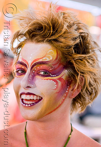 Face Paint - Gabrielle - burning man 2008