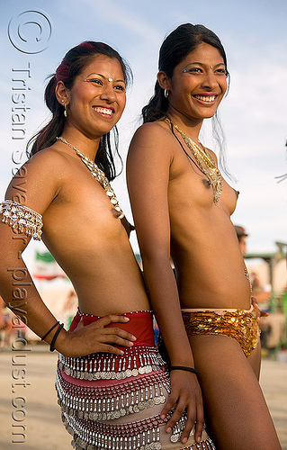 belly dancers - burning man 2008