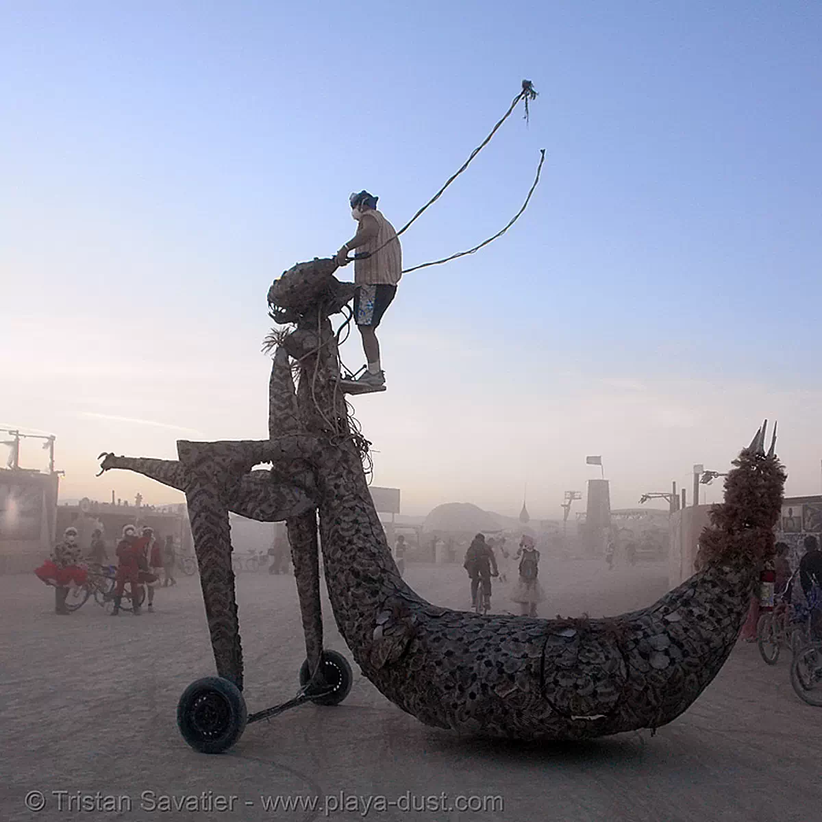 praying mantis art-car - burning-man 2006, art car, burning man car, burning man festival, stock photo