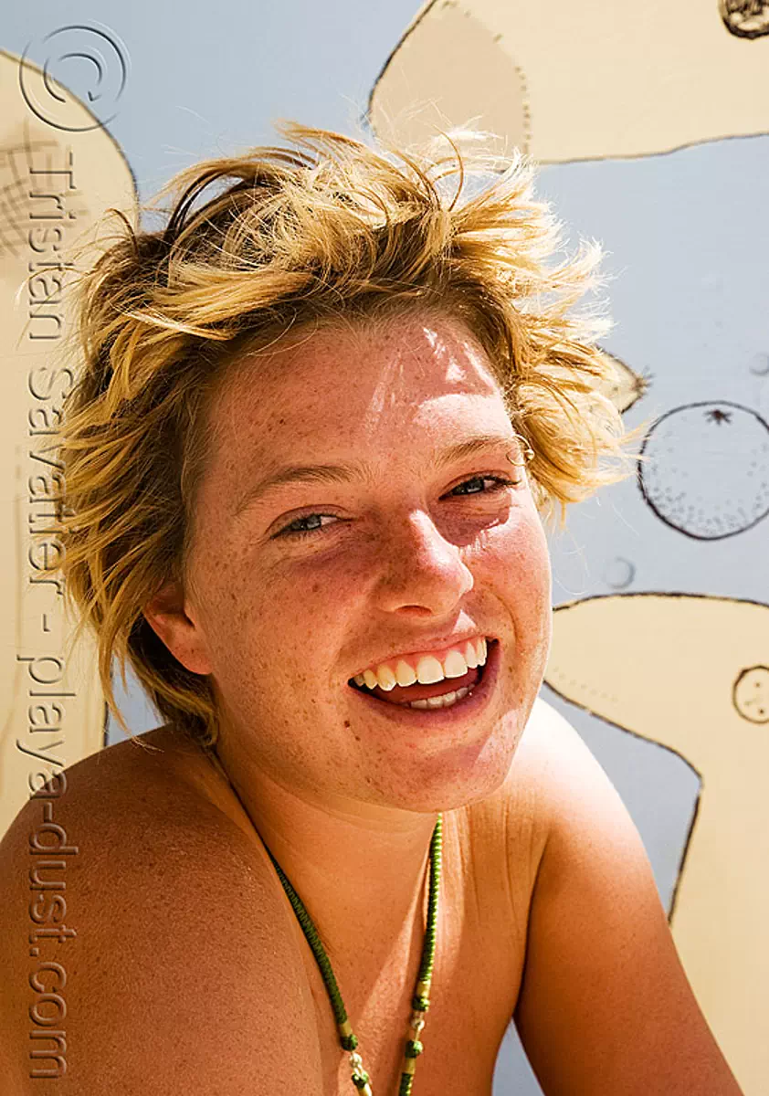 gabrielle - burning man 2008, burning man festival, center camp, stock photo