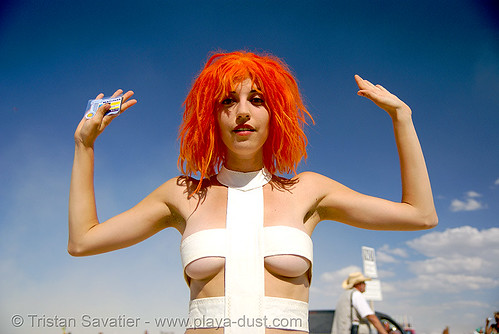 leeloo dallas "multipass!" from the 5th element - burning man 2007