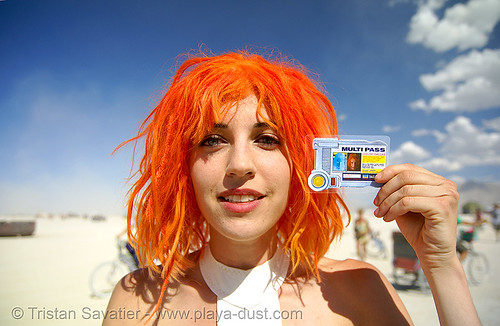 leeloo dallas "multipass!" from the 5th element - burning man 2007