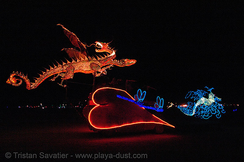 love and dragons burningman 2006 art burning man festival EL