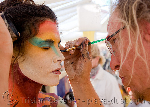 face paint burning man 2008 Body Paint Body Painting burning man 