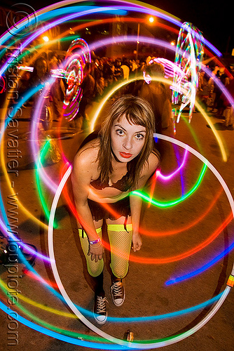 LED light hulahoop - rachel