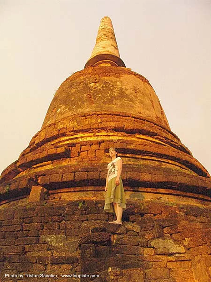 old stupa, amphoe si satchanalai, anke rega, ruins, temple, ประเทศไทย, อุทยานประวัติศาสตร์ศรีสัชนาลัย, stock photo