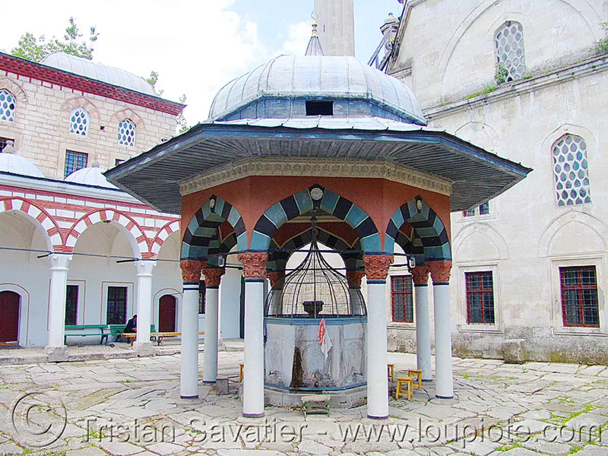 shumen-mosque - water well (bulgaria), couryard, islam, religion, българия, stock photo
