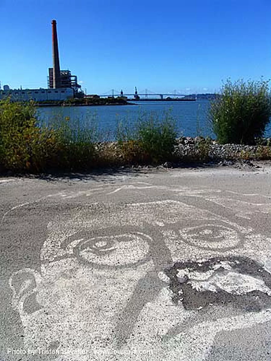 emma goldman graffiti, abandoned, decay, street art, trespassing, urban exploration, stock photo