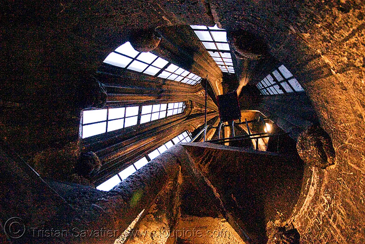 inside the cathedral tower - stephansdom - st stephen cathedral (vienna), bell tower, campanil, church tower, circular stairs, interior, spiral stairs, wien, windows, stock photo