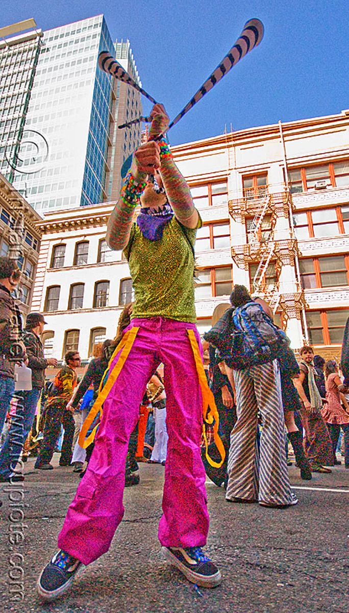 candy kid spinning poi, how weird street faire, san francisco
