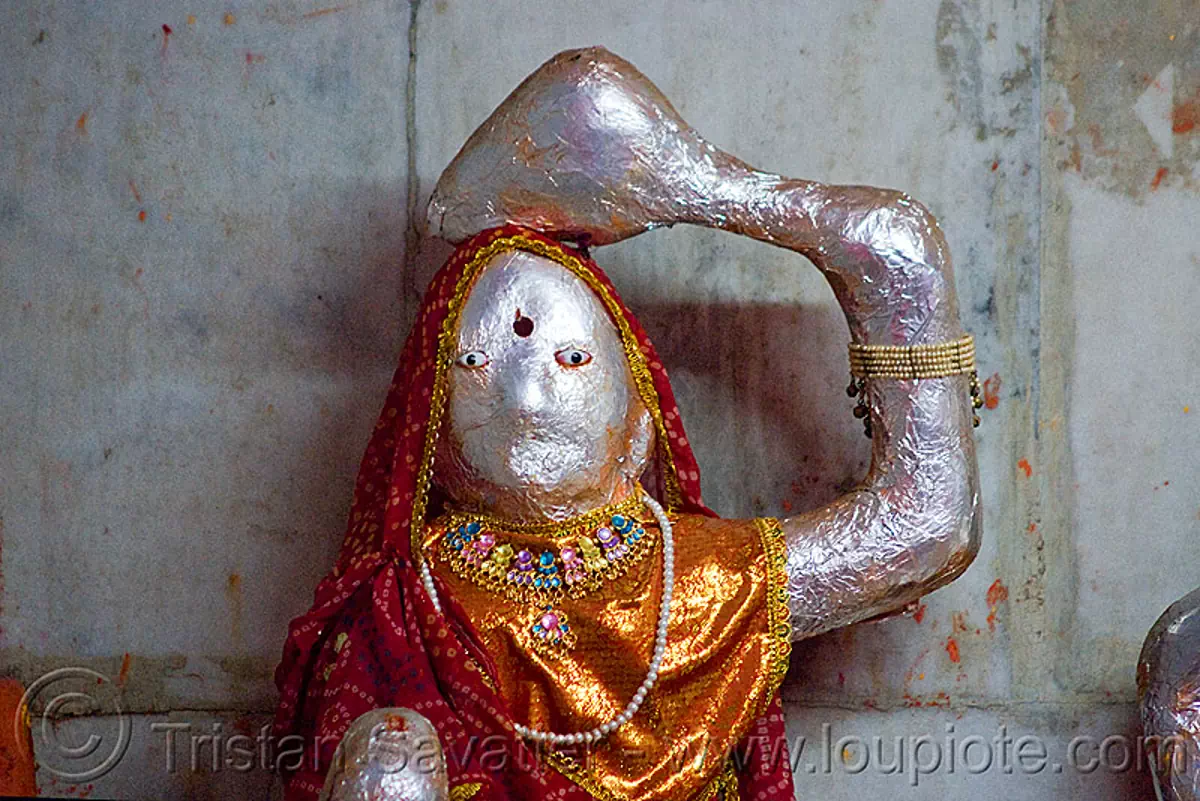 hindu deity (india), pushkar, statue, stock photo