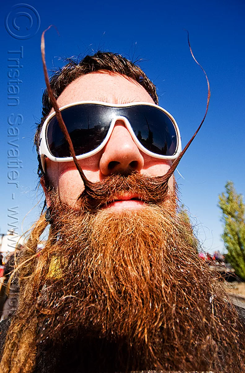 moustache wax, beard, superhero street fair, san francisco