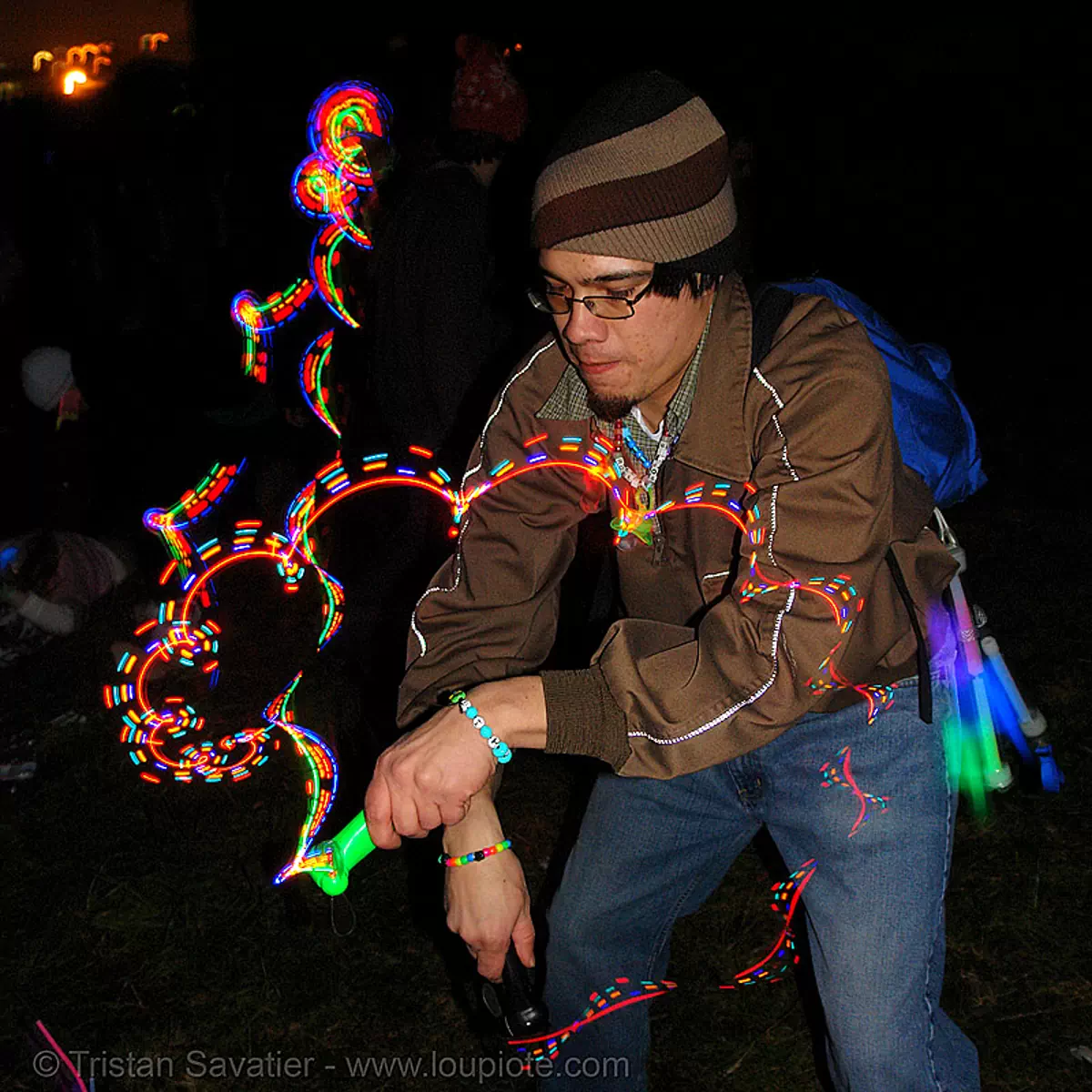 rave lights, raver spinning LED fan