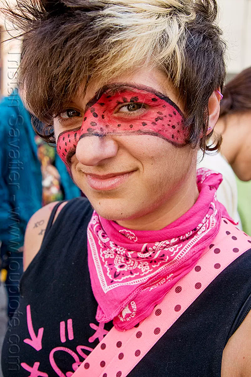 Pink Face Painting