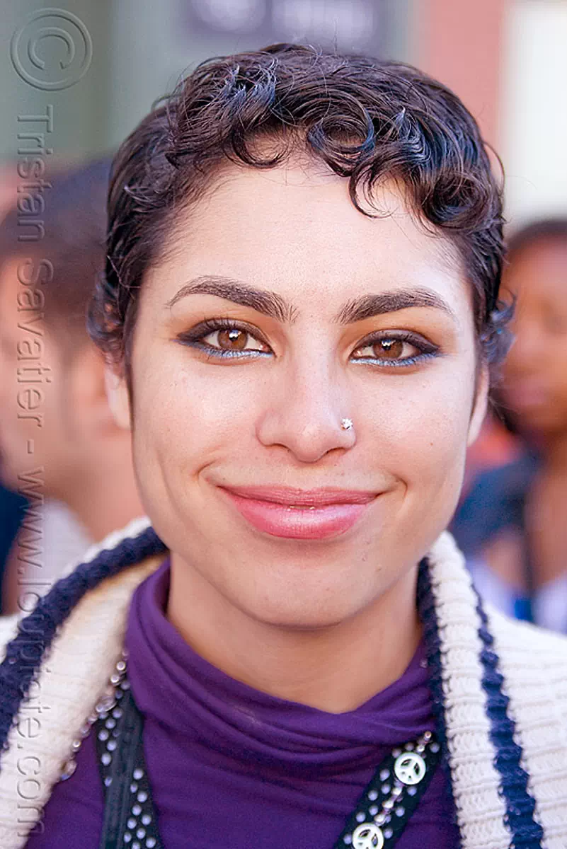 woman - gay pride festival (san francisco), stock photo