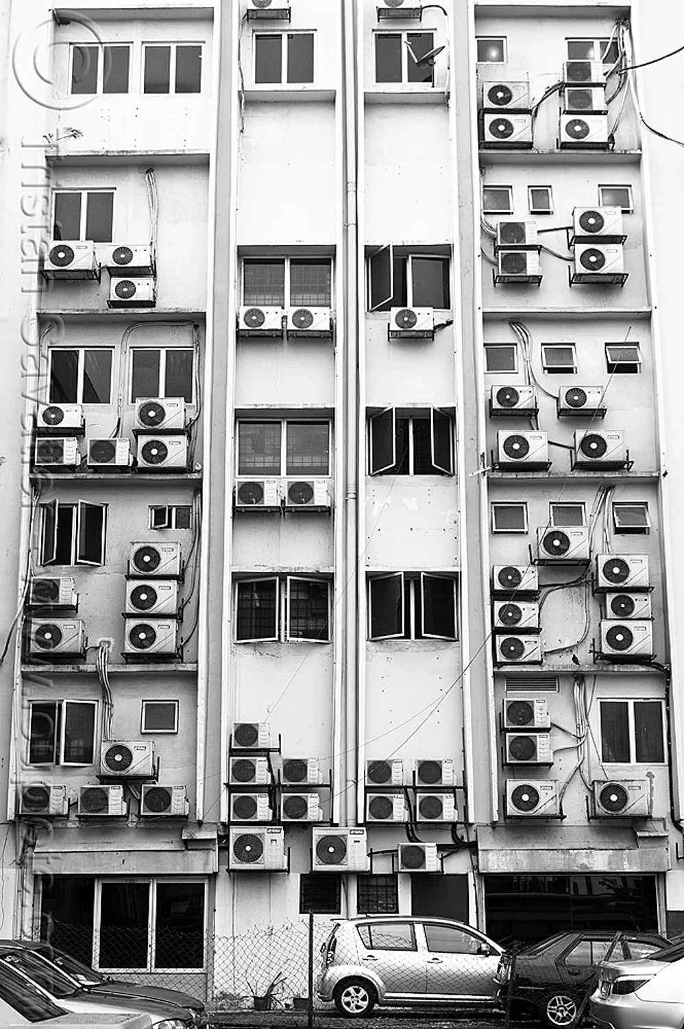 building with air conditioners, kuala lumpur building with air conditioners, kuala lumpur