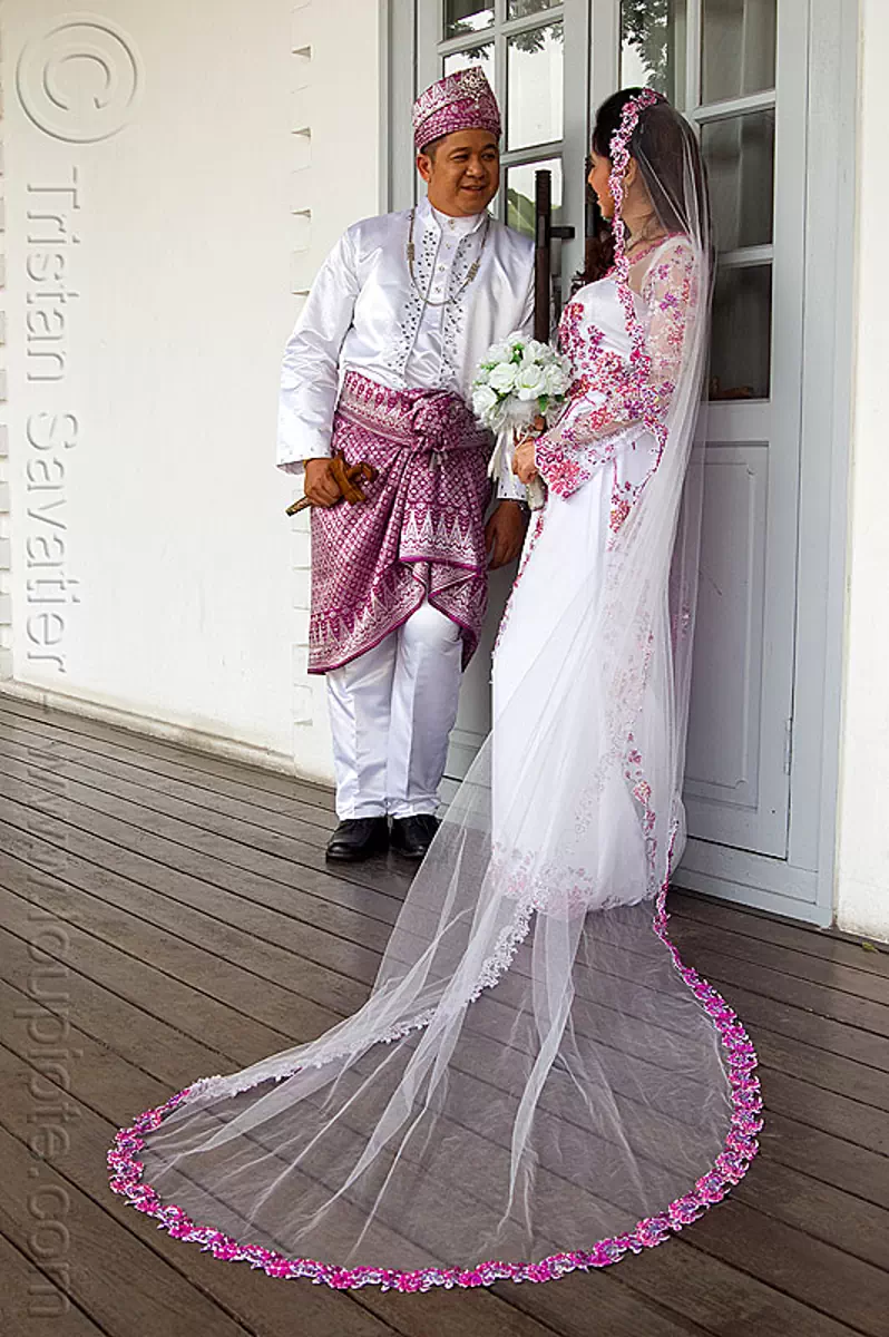 wedding, bridal bouquet, bride, couple, groom, kuching, malay wedding ...