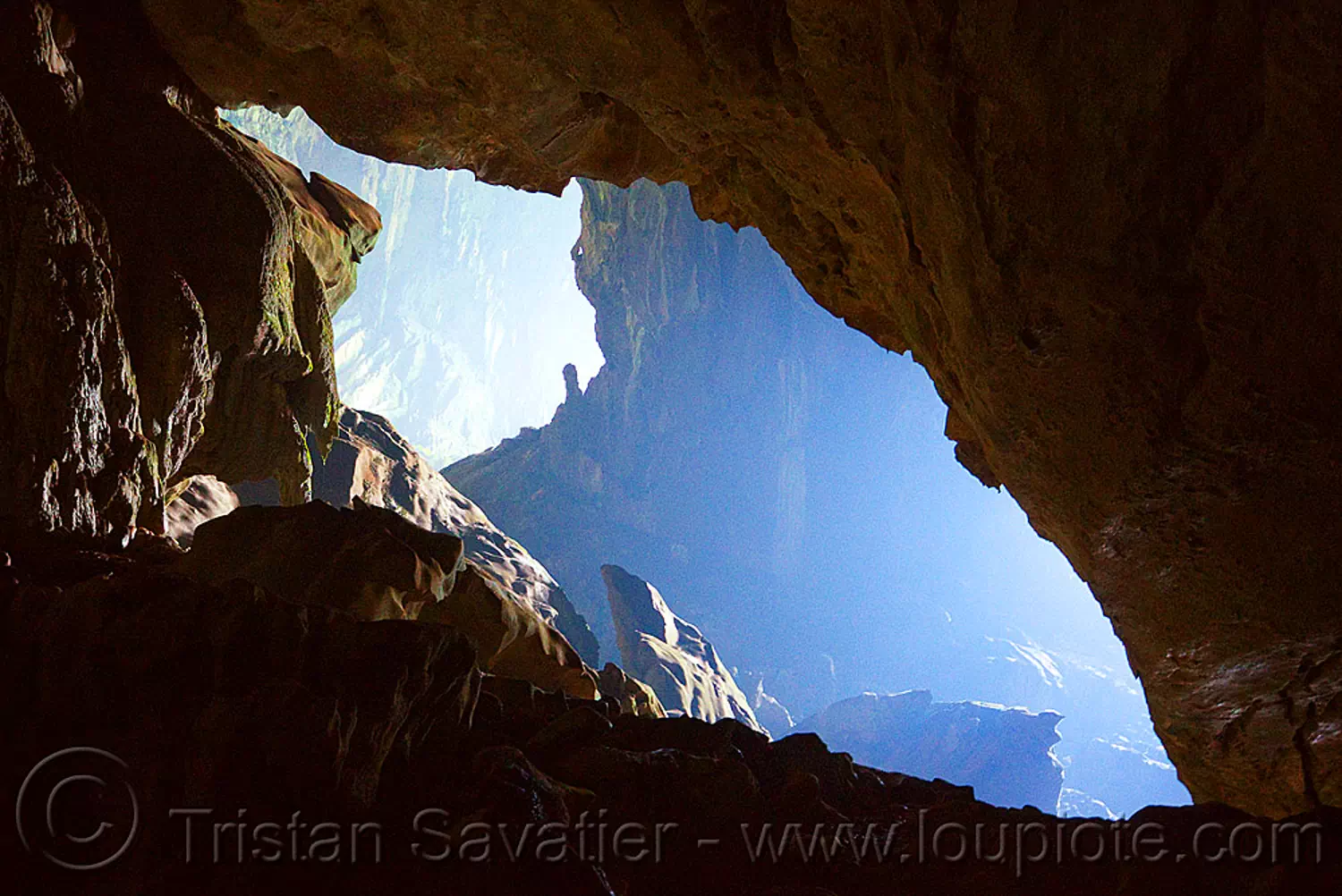 deer cave, backlight, caving, gunung mulu national park, haze, hazy, natural cave, spelunking, stock photo
