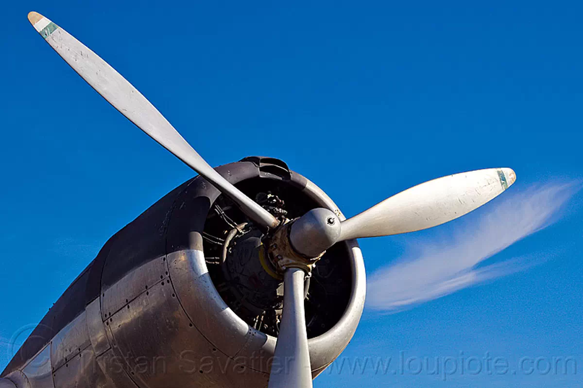 radial engine, propeller