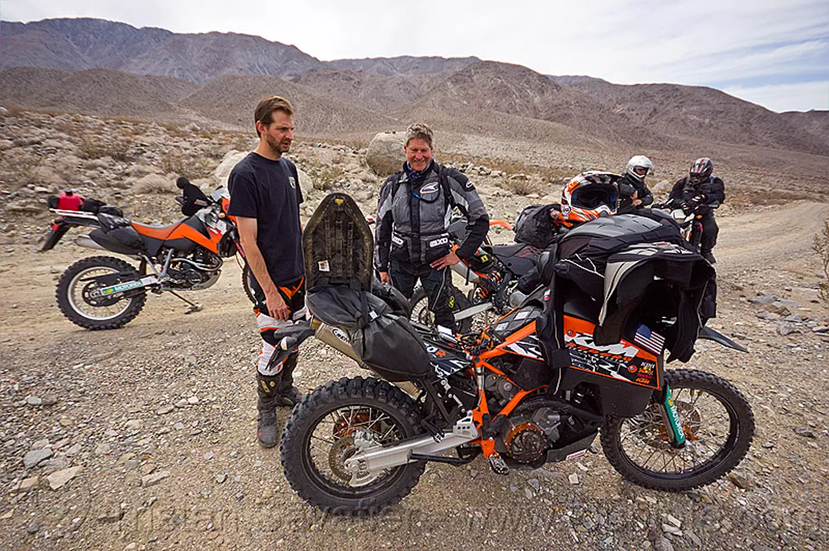 KTM motorcycle rally, adv rider, adventure rider, death valley, dual-sport, motorbike, noobs rally, saline valley, stock photo
