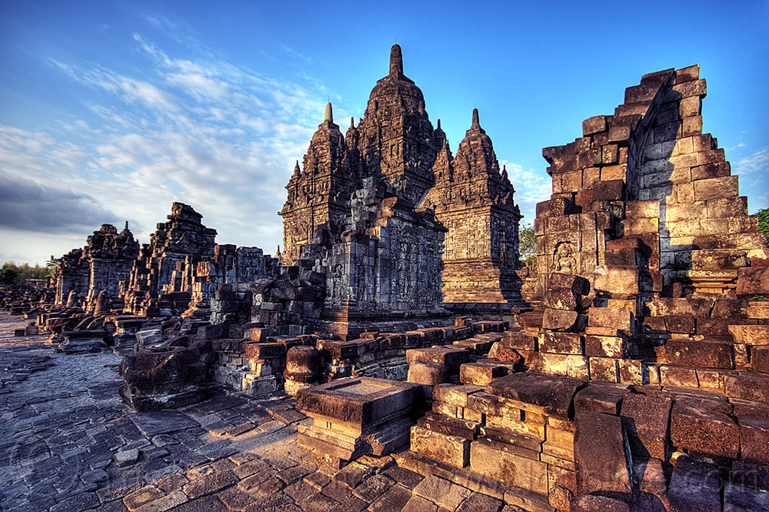 sewu - buddhist temple ruins, archaeology, candi sewu, java, jogja, jogjakarta, yogyakarta, stock photo