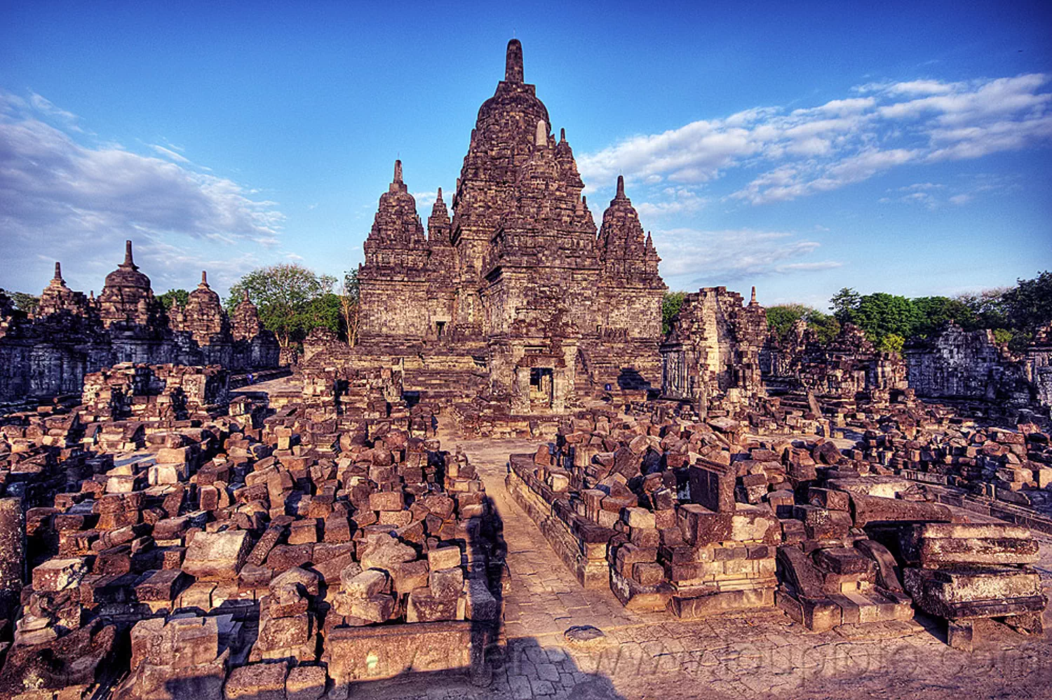 sewu - ruins of buddhist temple, archaeology, candi sewu, java, jogja, jogjakarta, yogyakarta, stock photo