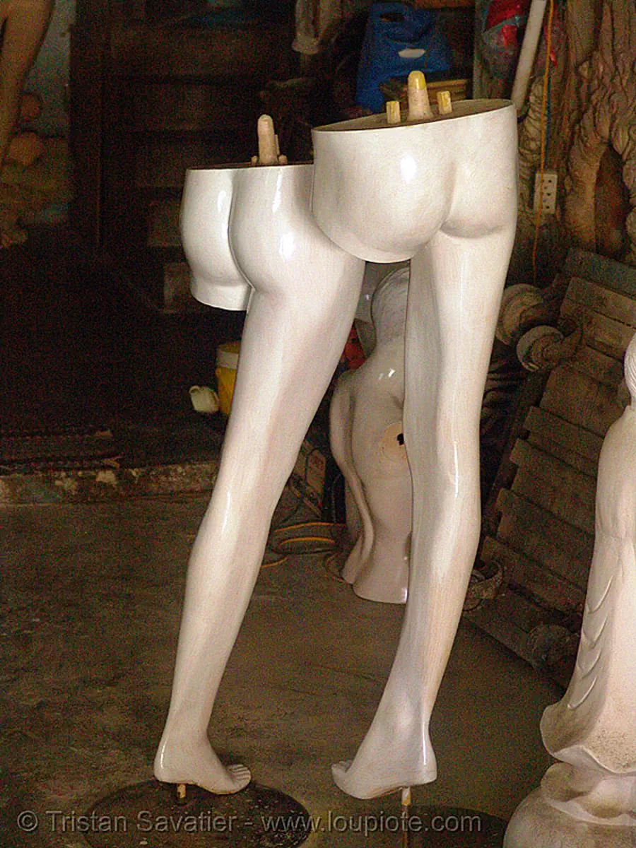 store dummies - legs - vietnam, mannequins, nha trang, stock photo