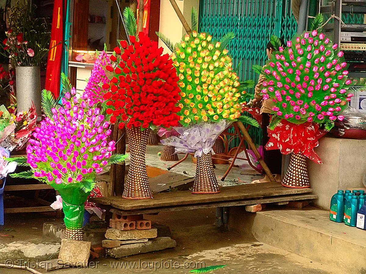 fake flowers, vietnam