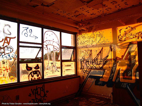 graffiti - abandoned hospital (presidio, san francisco) - phsh