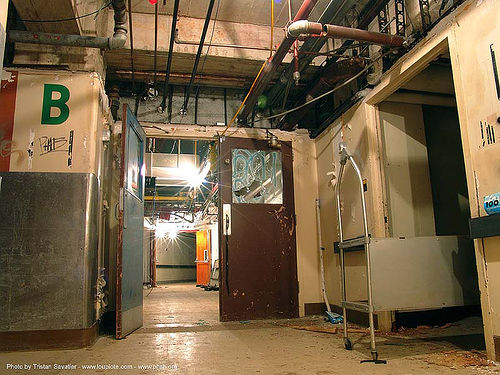 basement - hallway - abandoned hospital (presidio, san francisco) - phsh
