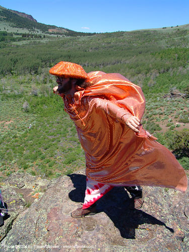 orange-man - rainbow gathering - hippie - peter