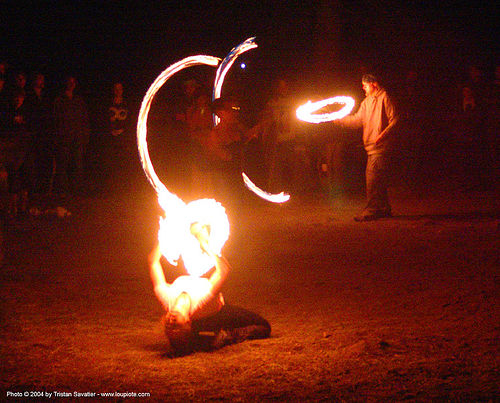 fire-dancer - rainbow gathering - hippie