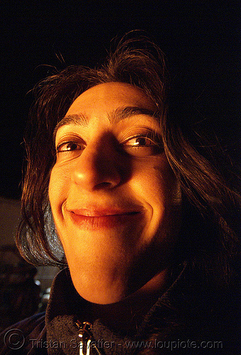 Yasi has a big chin! (no, in fact she does not, but the angle and the use of 