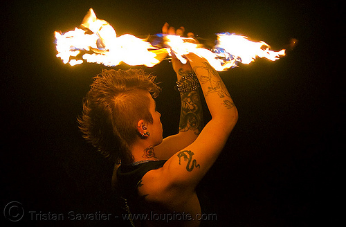 fire fans (san francisco) - fire dancer - leah