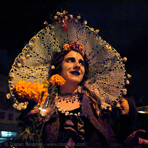 ghost makeup - dia de los muertos - halloween (san francisco)