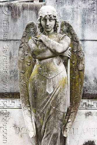 graveyard recoleta cemetery sculpture statue