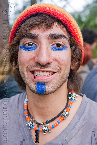 kandi kid with face paint beads Bracelets face painting Facepaint Kandi