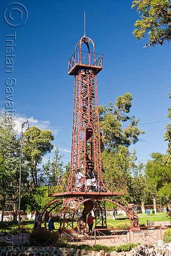 small eiffel tower sucre bolivia child kid metal park