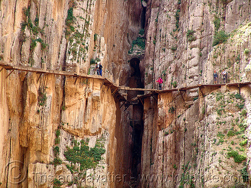 camino del rey el chorro gorge spain Caminito del Rey canyon