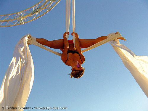 aerial acrobatics - ruth parra - burning man 2005, ruth parra, woman