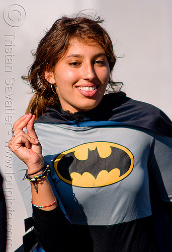 allison - superhero street fair (san francisco), allison, batman costume, islais creek promenade, superhero street fair, woman