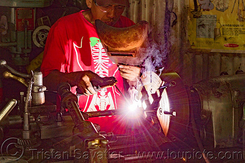 arc welding on lathe in metal workshop (philippines), arc welding, baguio, machine shop, machine tool, man, mechanical workshop, metal lathe, operator, welder, worker, working