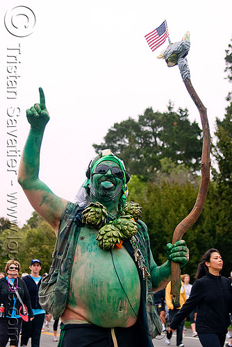 artichoke green man, artichokes, bay to breakers, body art, body paint, body painting, costume, footrace, green man, street party
