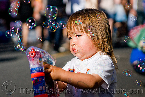 asian kid with bubble gun, boy, bubble gun, darius, haight street fair, kid, playing, soap bubbles, toddler, toy gun, young child