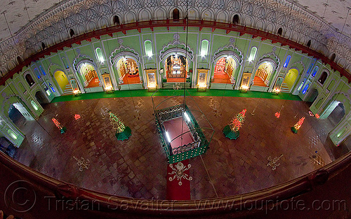 bara imambara - main hall - lucknow (india), architecture, asafi imambara, bara imambara, fisheye, graves, inside, interior, islam, lucknow, monument, shia shrine, tombs