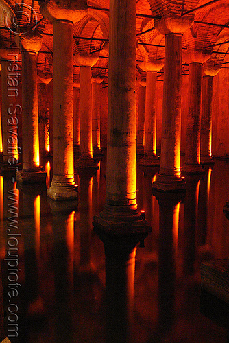 basilica cistern (istanbul), basilica cistern, columns, sultanahmet, vaulted, vaults, yerebatan sarayı, yerebatan sarnıcı