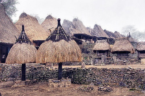bena traditional village (flores island), bena, burial site, cemetery, flores island, fog, foggy, houses, huts, indigenous culture, spirits, totems, tribal, tribe, village