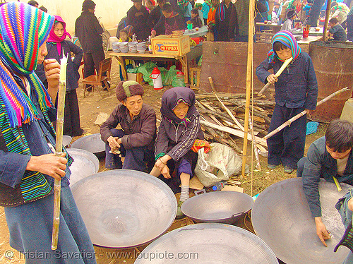 big woks - vietnam, hill tribes, indigenous, mèo vạc, street market, street seller