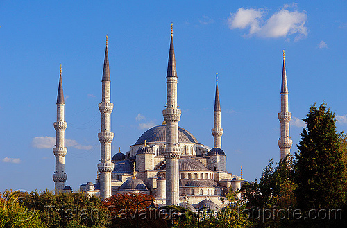 blue mosque minarets (istanbul), architecture, blue mosque, islam, istanbul, minarets, sultanahmet, towers